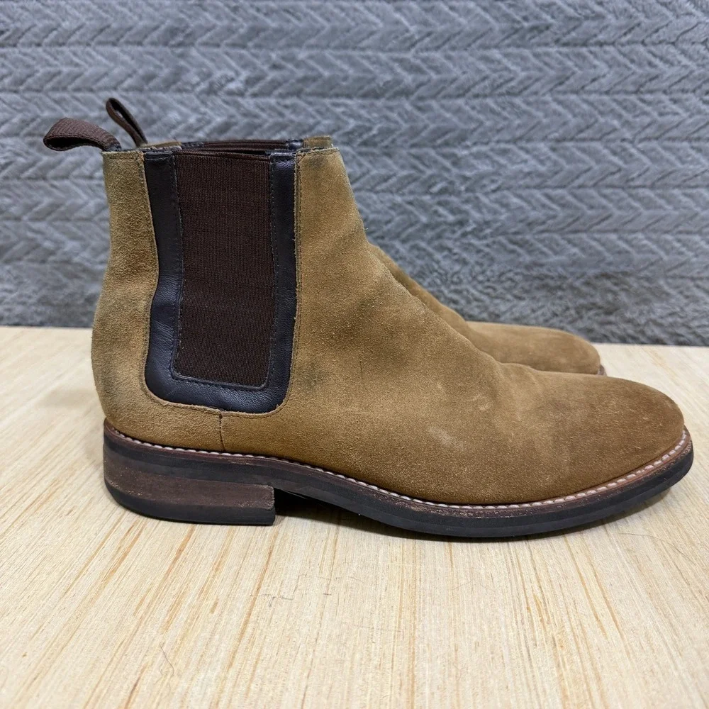 Thursday Boot Company Men Size 8 Tan Suede Chelsea Preppy Handcrafted